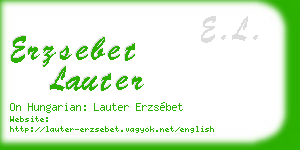 erzsebet lauter business card